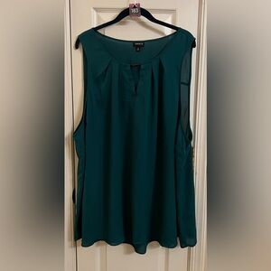 Torrid Teal Sleeveless Blouse